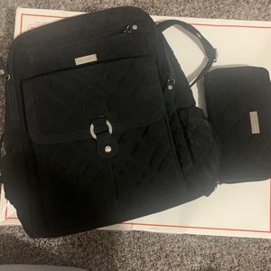 Vera Bradley backpack, wallet and travel case